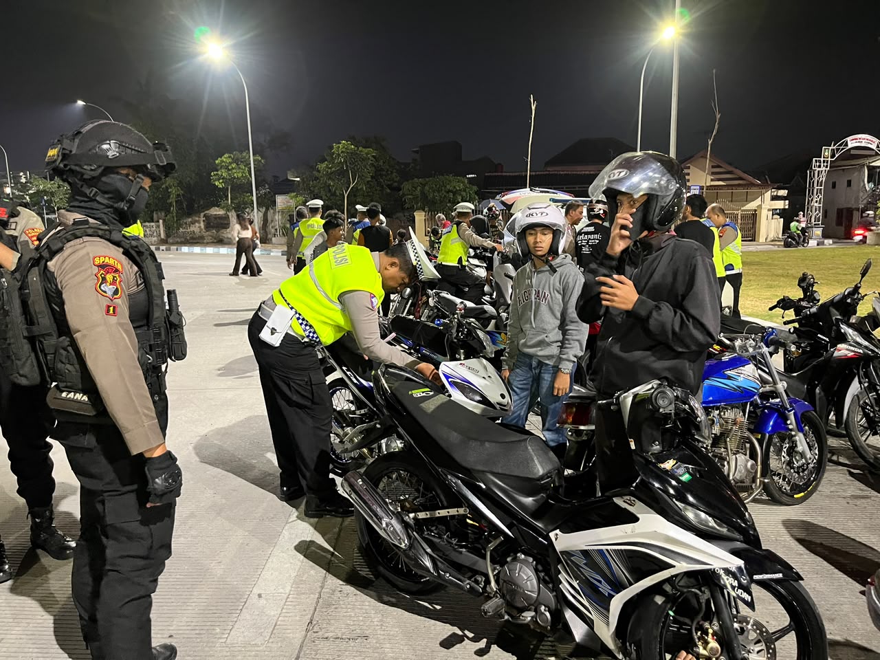 Operasi Malam Minggu, Polresta Surakarta Amankan 47 Motor Knalpot Brong