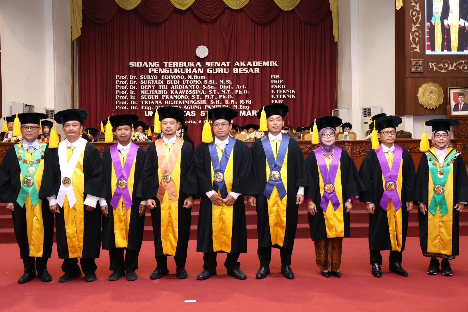 UNS Kukuhkan Tujuh Guru Besar, Kini Miliki 277 Guru Besar Aktif